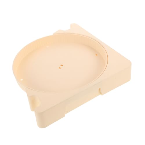 Mobestech Eckregal Für Bad Und Küche Drehbarer Wandmontage Gewürz-Organizer Bohren Multifunktionale Aufbewahrungslösung Für Dusche Bad Und Cremefarben von Mobestech