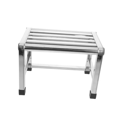 Mobestech Edelstahl Duschhocker Kleiner Metallhocker rutschfest Für Senioren Tragbarer Bad Küchenstuhl Mit Robuster Abwaschbarer Oberfläche Mobestech Edelstahl Duschhocker Kleiner Metallhocker rutschfest Für Senioren Tragbarer Bad Küchenstuhl Mit Robuster Abwaschbarer Oberfläche von Mobestech