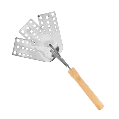 Mobestech Edelstahl Grillspatel mit Löchern Hitzebeständig Multifunktionaler Bbq Spatel und Burgerwender Flacher Steak Pfannkuchenwender für Barbecue und Grillzubehör von Mobestech
