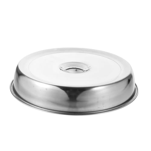 Mobestech Edelstahl Lebensmittelabdeckung Rund mit Griff Hitzebeständig und Leicht zu Reinigen Steak Käse Schmelzhaube für Grill und Haushalt Wiederverwendbare Abdeckhaube für Frische von Mobestech