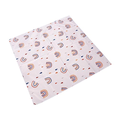 Mobestech Esszimmerstuhl Mat Weiche Spielmatte Kinderteppich Cartoon-zeltmatte wasserdichte Zeltmatte Campingteppich Teppich Cartoon Zeltteppich Weiß Polyester von Mobestech