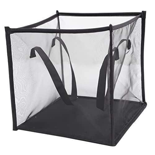 Mobestech Faltbarer Wäschekorb aus Robustem Netzstoff Platzsparender Wäschebehälter für Kleidung und Decken für Badezimmer und Camping Einlagig von Mobestech