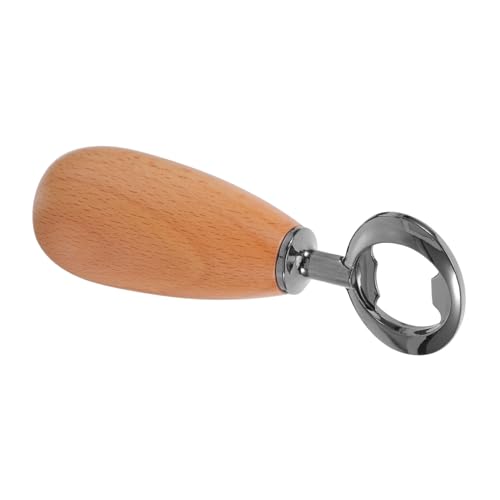 Mobestech Flaschenöffner mit Ergonomischem Holzgriff Multifunktionaler Bier und Dosenöffner für Zuhause Bar und Outdoor Kompakt Leichter Flaschenheber für Getränkeverschlüsse Naturfarben von Mobestech