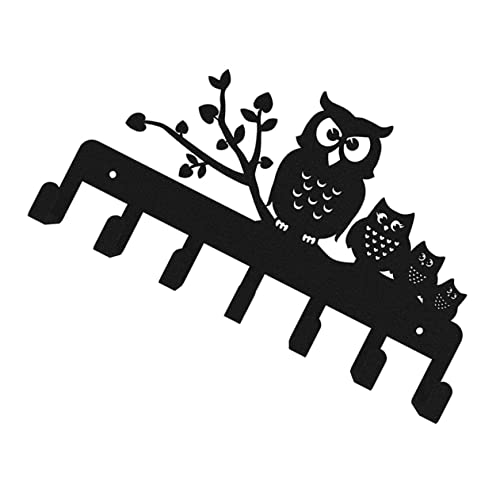 Mobestech Garderobenhaken mit Eulen Wandmontierter Schlüsselhalter aus Strapazierfähigem Dekorativ und Funktional für Eingangsbereich und Zuhause zum Organisieren von Kleidung und Mobestech Garderobenhaken mit Eulen Wandmontierter Schlüsselhalter aus Strapazierfähigem Dekorativ und Funktional für Eingangsbereich und Zuhause zum Organisieren von Kleidung und von Mobestech