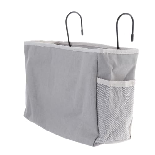 Mobestech Hängende Aufbewahrungstasche aus Filz mit Netz Große Kapazität Vielseitiger Betttaschen Organizer für Schlafzimmer Wohnheim Auto Kinderbett Einfache Befestigung an Bettgestell von Mobestech