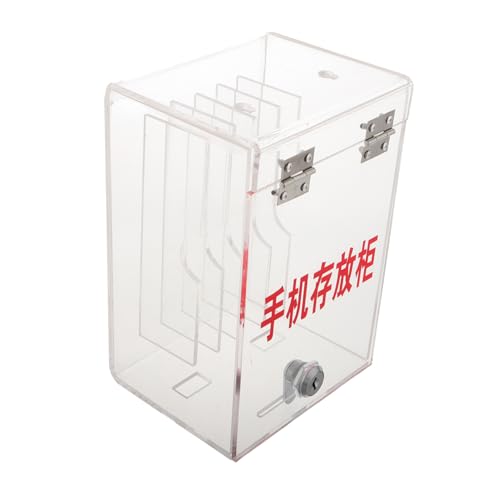 Mobestech 6gitter Sichere Transparente -Handy-aufbewahrungsbox Mit Schloss Organisator Für Zuhause Und Büro Großer Kapazität Handy-schließfach Mit Sichtfenster Für Einfache Verwaltung Mobestech 6gitter Sichere Transparente -Handy-aufbewahrungsbox Mit Schloss Organisator Für Zuhause Und Büro Großer Kapazität Handy-schließfach Mit Sichtfenster Für Einfache Verwaltung von Mobestech