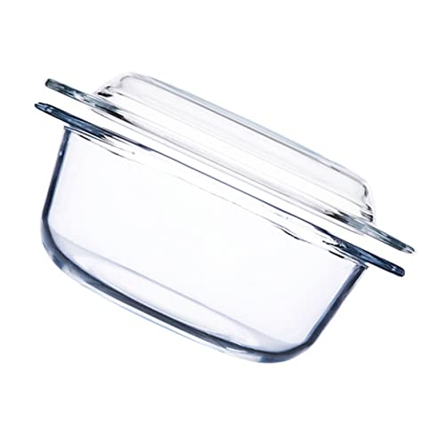 Mobestech Hitzebeständige Glasschüssel mit Deckel Temperiertes Ofenglas Mikrowellengeeignet Kratzfeste Oberfläche Hitzebeständig Leicht zu Reinigen für Ofen und Mikrowelle Geeignet von Mobestech