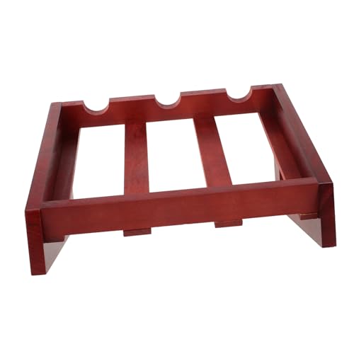 Mobestech Holz Weinregal Retro Flaschenhalter für Weinflaschen Dekoratives Weinregal für Wohnzimmer und Bar Robuste Holzstruktur Platzsparendes Design für Stilvolle Lagerung von Mobestech