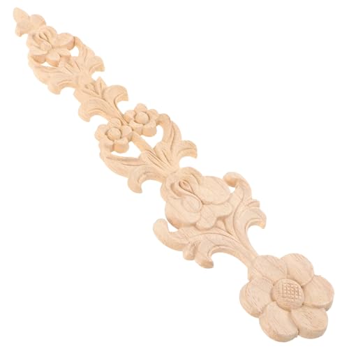 Mobestech Holzornament Möbel Holzschnitzerei Applikation Klassisch Stilvolles Dekor Für Schrank Tür Fenster Möbeldeko von Mobestech
