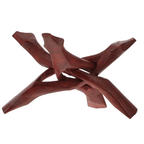Mobestech Holzständer für Dekorative Schalen Dreibeinständer aus Robustem Holz für Kristallkugel und Ornamentanzeige Vielseitig Einsetzbar für Zuhause und Büro von Mobestech