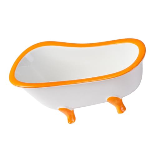 Mobestech Keramik Dessertschale Fußschale Mini Obstschale Bathtub Design Robust für Eiscreme Pudding Joghurt Servieren Haushaltsgeschirr Orange Mobestech Keramik Dessertschale Fußschale Mini Obstschale Bathtub Design Robust für Eiscreme Pudding Joghurt Servieren Haushaltsgeschirr Orange von Mobestech