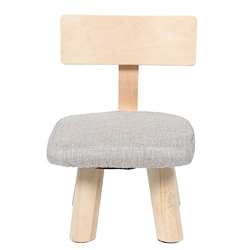 Mobestech Kinderstuhl mit Rückenlehne Kreativer und Stabiler Hocker für Zuhause Design Leicht zu Reinigen aus Robustem Holz für Kleine Geeignet von Mobestech