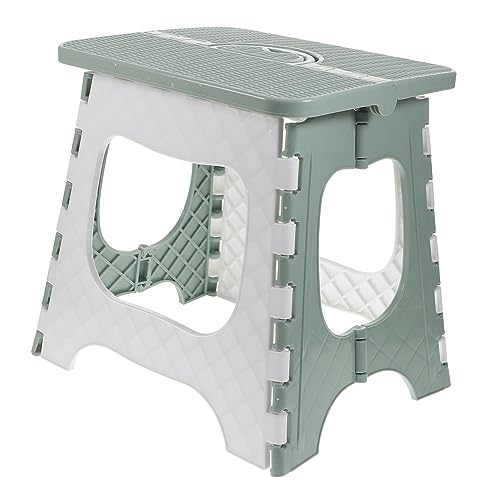 Mobestech Klappbarer Stuhl Aus Kunststoff Grün Fußhocker Für Zuhause Und Außenbereich Tragbar Platzsparend Robust Und Leicht von Mobestech