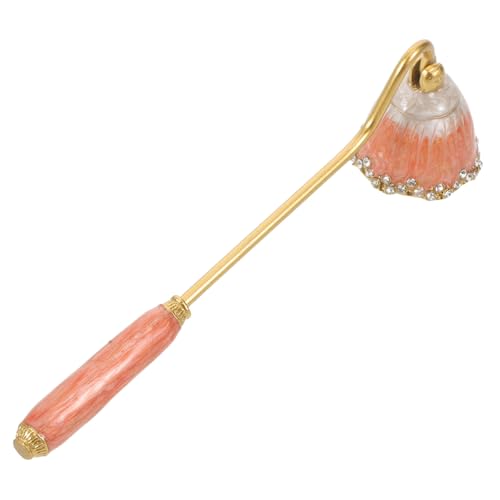 Mobestech Klassische Kerzenlöscher Tee -leuchtkerze -snuffer Dochtlöscher Kerzenlöscher Modern Dochtschneider Flammenlöscher Candle Wick Dipper Teelichtlöscher Kerzenstopper Rosa Emaille von Mobestech