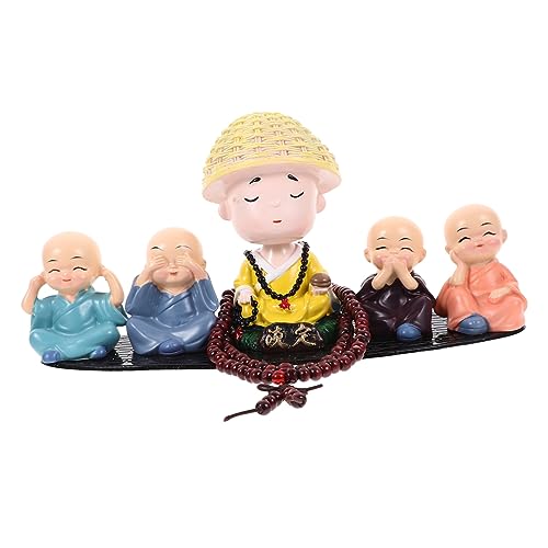Mobestech Kleine Figurine Resin Deko für Auto Armaturenbrett und Schreibtisch Tragbare Statue Entspannende Dashboard Dekoration für Zuhause und Büro von Mobestech