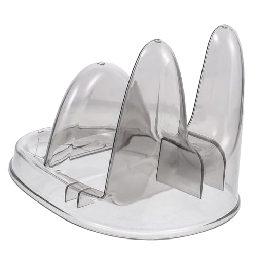 Mobestech Küchenutensilien Organizer Transparenter Topfdeckelhalter und Löffelablage Platzsparender Küchenhelfer für Töpfe Pfannen und Schneidebretter von Mobestech