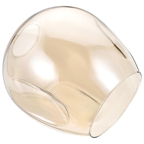 Mobestech Lampenschirm Transparente Lampenabdeckung Trommellampe Ersatz Für Tisch Stehlampen Kronleuchter Pendelleuchte (Mittleres Loch 5Cm) - Lampendeckel. Ersatzglas Für Petroleumlampe von Mobestech