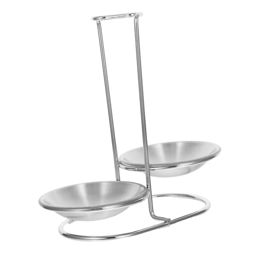 Mobestech Löffelhalter mit Tablett Suppenkelle und Schöpflöffel Ständer für Küchenarbeitsplatten Vertikales Design Platzsparend und Leicht zu Reinigen von Mobestech