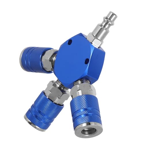 Mobestech Luftschlauch Schnellanschluss Verteiler Metall 3 Wege Rohrverteiler Luftkoppler Schnellanschluss Industrie Schnellverteiler Pneumatische Kupplung Anschlussstück von Mobestech