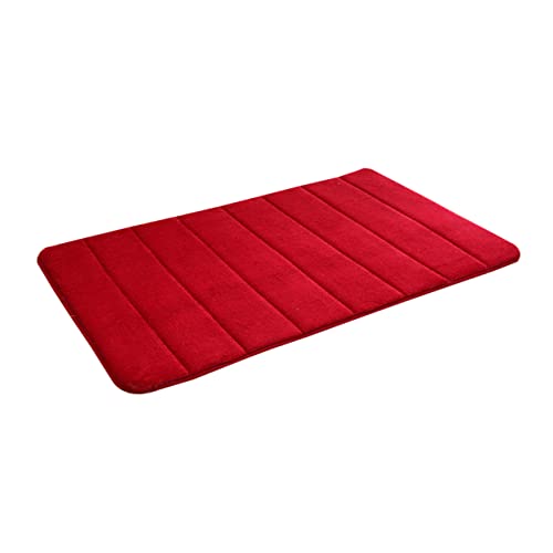 Mobestech Memory Badematte aus Dickem Memory Schaum Rutschfester Badezimmerteppich Weinrot Nicht Absorbierend für Badezimmer Küche und Wohnräume Geeignet Mobestech Memory Badematte aus Dickem Memory Schaum Rutschfester Badezimmerteppich Weinrot Nicht Absorbierend für Badezimmer Küche und Wohnräume Geeignet von Mobestech