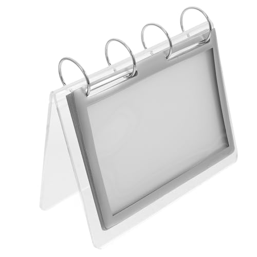 Mobestech Menühalter aus Acryl Transparenter Preisdisplay Ständer für Restaurant Supermarkt Stabiler Tischkartenhalter mit Breiter Basis von Mobestech