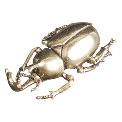 Mobestech Messingkäfer Figur Exquisites Insekten Ornament für Home Office Langlebig und Einzigartiges Design für Schreibtisch und Auto Deko von Mobestech