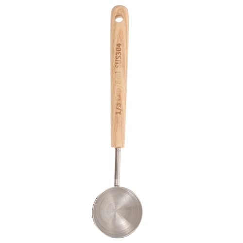 Mobestech Messlöffel mit Holzgriff Präzise Küchenmesslöffel für Kaffee Milchpulver und Backzutaten für Verschiedene Kulinarische Anwendungen von Mobestech