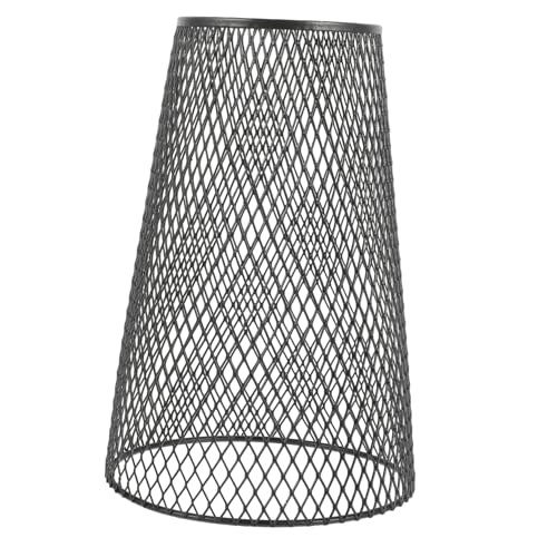 Mobestech Metall Lampenschirm Hohles Design Vintage Pendelleuchte Abdeckung Schwarz Für Hotel Restaurant Flur Wohnzimmer Dekor Lampenschirm Ersatz von Mobestech