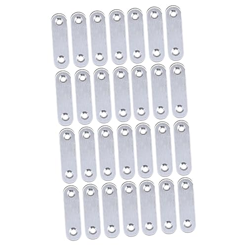 Mobestech Metallklammern 40 Stk Verbinden Platten Strebe Metallständer Robuste Flache Halterung Gerade Klammer Stecker Reparatur Halterung Gerade Halterung Für Holz Steckerhalterung Schwer von Mobestech