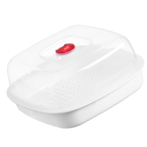 Mobestech Mikrowellen-dampfgarer, Professioneller Reis- Und Fischdampfer zum Kochen in Der Küche (quadratisch) von Mobestech