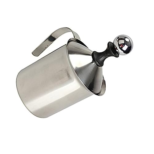 Mobestech Milchaufschäumer aus Handbetriebener Milchaufschäumer mit Hitzebeständigem Griff zum Aufschäumen für Latte Cappuccino und Perfektes von Mobestech