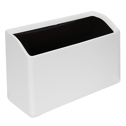 Mobestech Mini Desktop Mülleimer Kunststoff Weiß Geruchsdicht Praktisch Multifunktional Für Büro Zuhause Auto Schreibtisch Abfallbehälter Ohne Deckel von Mobestech