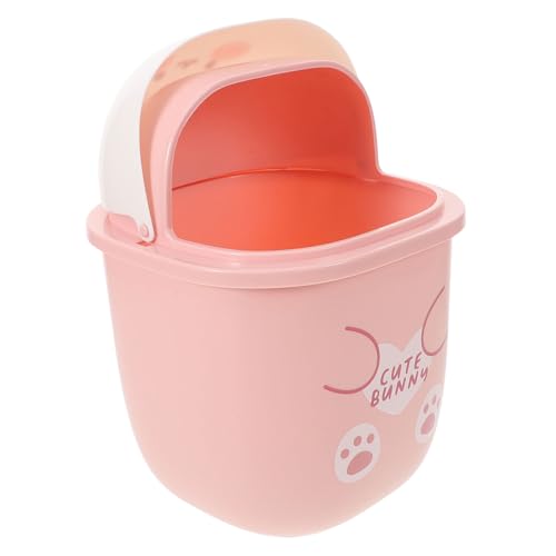 Mobestech Kleiner Tisch Mülleimer Cartoon Abfalleimer aus Kunststoff Niedliches Kaninchen Design Kompakt für Büro und Zuhause für Schreibtisch Rosa Weiß Mobestech Kleiner Tisch Mülleimer Cartoon Abfalleimer aus Kunststoff Niedliches Kaninchen Design Kompakt für Büro und Zuhause für Schreibtisch Rosa Weiß von Mobestech