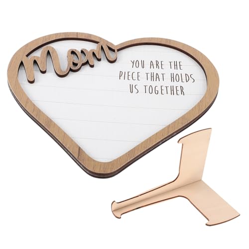 Mobestech Muttertag Ornamente Wohnkultur Wohnzimmer modern ästhetisch für Zuhause Party Tischschild aus Holz Muttertagsgeschenke für Mama inspirierendes Tischschild von Mobestech