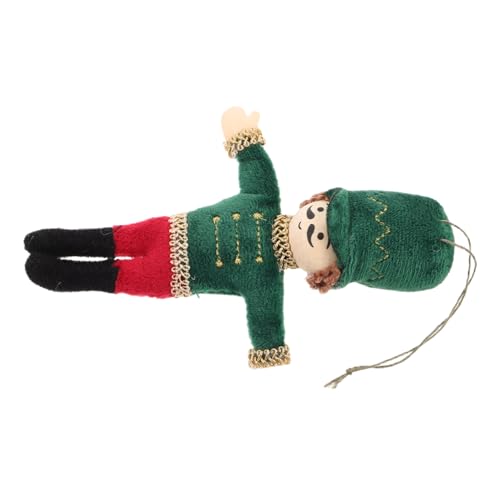 Mobestech Nussknacker-Christbaumschmuck: Rustikale Stoffsoldaten Aus Holz Mit Seil Zum Aufhängen Als Weihnachtsbaumanhänger, Saisonale Dekoration Für Zuhause Und Das Büro von Mobestech