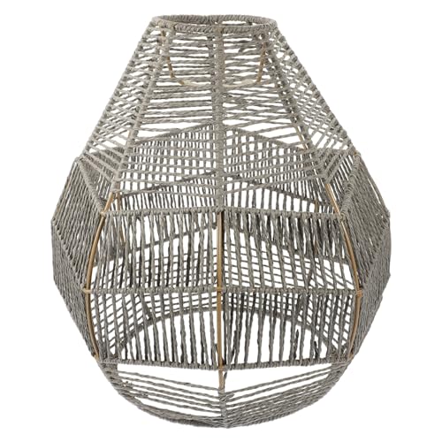 Mobestech Papierseil Gewebter Lampenschirm Imitation Rattan Pendelleuchte für Deckenlampen Tischlampen und Wohnraumdekoration für Gemütliche Mobestech Papierseil Gewebter Lampenschirm Imitation Rattan Pendelleuchte für Deckenlampen Tischlampen und Wohnraumdekoration für Gemütliche von Mobestech