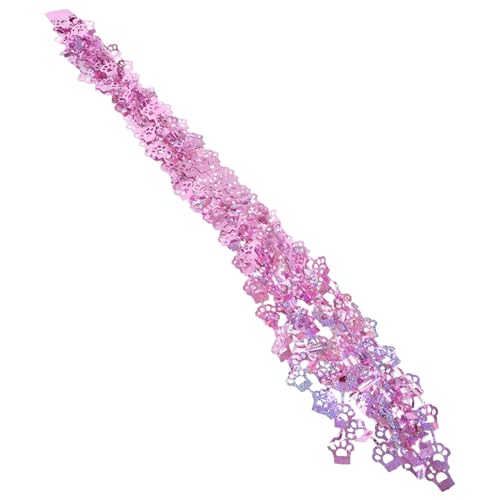 Mobestech Pinke Katzenpfoten Regenbogen Tinsel Vorhang Für Katzengeburtstagsfeiern Einfache Installation Vielseitige Dekoration Für -themenpartys Lange Hintergrunddekoration von Mobestech