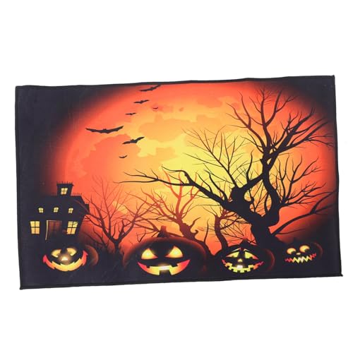 Mobestech Praktische Halloween Fußmatte Rutschfester Badezimmerteppich Ultraweiche Eingangsmatte Leicht zu Reinigen und Tragbar für Wohnzimmer und Küche Mobestech Praktische Halloween Fußmatte Rutschfester Badezimmerteppich Ultraweiche Eingangsmatte Leicht zu Reinigen und Tragbar für Wohnzimmer und Küche von Mobestech
