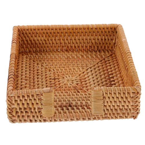 Mobestech Rattan Woven Napkin Box Robuster Aufbewahrungsbehälter für Servietten Rustikales Design für Küche Restaurant und Desktop Dekoration Langlebig und Praktisch Mobestech Rattan Woven Napkin Box Robuster Aufbewahrungsbehälter für Servietten Rustikales Design für Küche Restaurant und Desktop Dekoration Langlebig und Praktisch von Mobestech