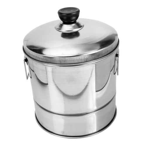 Mobestech Reisdampfer Groß Eimer Zum Servieren Von Reis Dampfreiseimer Alle Dampfend Sushi-eimer Gekleidet Kochen Reiskübel Rostfrei Multi Reiskocher Sushi-fass Rostfreier Stahl Silber von Mobestech