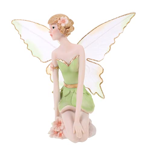 Mobestech Resin Feenstatue Gartenfigur Niedliche Dekoration für Zuhause und Garten aus Hochwertigem Harz für Feengärten für Gartenliebhaber Grüne Kniende Fee Mobestech Resin Feenstatue Gartenfigur Niedliche Dekoration für Zuhause und Garten aus Hochwertigem Harz für Feengärten für Gartenliebhaber Grüne Kniende Fee von Mobestech
