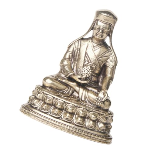 Mobestech Retro Messing Buddha Statue Dekoratives Tischornament für Zuhause und Büro Vintage Feng Shui Figur für Wohnzimmer und Schreibtisch Deko Handwerkskunst und von Mobestech
