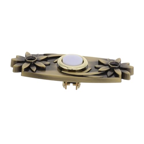 Mobestech Retro-Türklingelschalter Schlafzimmer Türklingel reparaturset für die türklingel Klingelknopf klingeln an der Wand montierte Türklingel Türklingelknopf mit Kabel Legierung Golden von Mobestech
