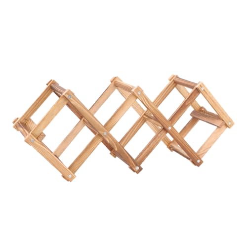 Mobestech Robustes Holz Weinregal Faltbar Flaschen Weinaufbewahrung Weinständer für Küche und Wohnzimmer Braun Langlebig Geometrisches Design Mobestech Robustes Holz Weinregal Faltbar Flaschen Weinaufbewahrung Weinständer für Küche und Wohnzimmer Braun Langlebig Geometrisches Design von Mobestech