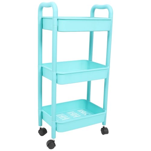 Mobestech Rollwagen mit Rädern Multifunktionaler Mehrschichtiger Aufbewahrungstrolley für Schlafzimmer Wohnzimmer Bad und Küche Praktischer Organizer für Snacks Bücher und von Mobestech