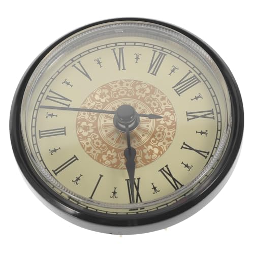Mobestech Runder Vintage Uhreneinsatz mit Klarer und Robustem Gehäuse DIY Uhrwerk für Verschiedene Dekorationen Langlebig und Installieren Mobestech Runder Vintage Uhreneinsatz mit Klarer und Robustem Gehäuse DIY Uhrwerk für Verschiedene Dekorationen Langlebig und Installieren von Mobestech