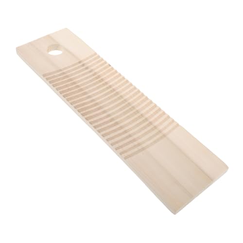Mobestech Rustikales Holz Waschbrett aus Massivem Holz Langlebig und Kompakt mit Rutschfester Oberfläche und Praktischem Aufhängeloch für Effiziente Handwäsche von Kleidung Bettwäsche und von Mobestech