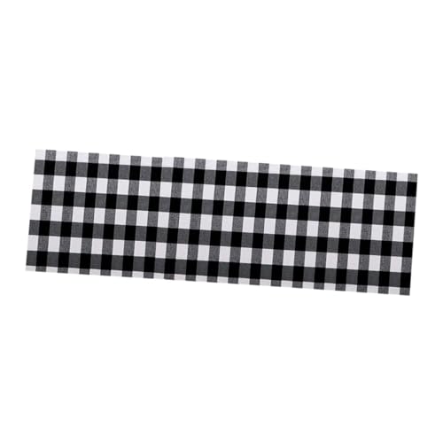 Mobestech Schwarz -Weiß -Gittertischflagge Party Karierte Tischdecke Tuch brauner Esstisch Tischdecke Tischdecken Hochzeit waschbare Tischdecke Kaffeetischdecke Leinenimitat von Mobestech