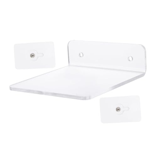 Mobestech Schwebendes Regal aus Wandmontierter Aufbewahrungshalter für Bad Schlafzimmer und Wohnzimmer Platzsparend Installieren für Toilettenartikel von Mobestech