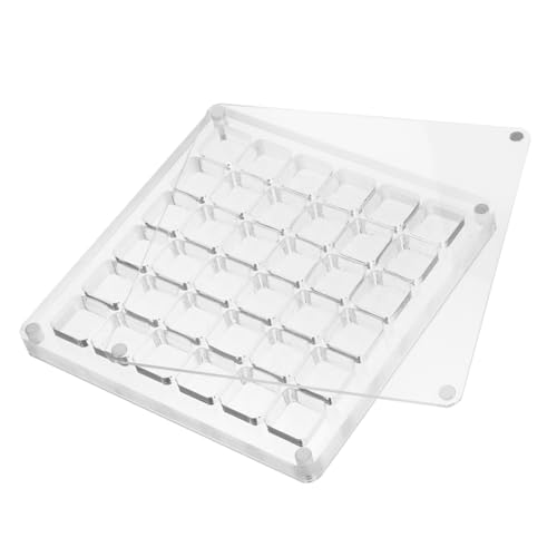 Mobestech Shell-Aufbewahrungsbox Anzeige dekorativ Würfel Vorratsbehälter klein Hülse der Rahmen schmuckdose Muschel-Displayrahmen mit Mehreren Gittern Muschel-Aufbewahrungskoffer Acryl von Mobestech